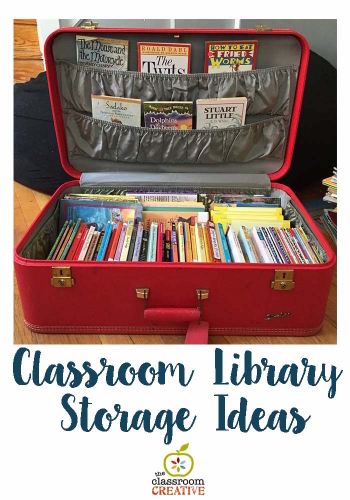 Classroom Library Hacks: Suitcase Storage