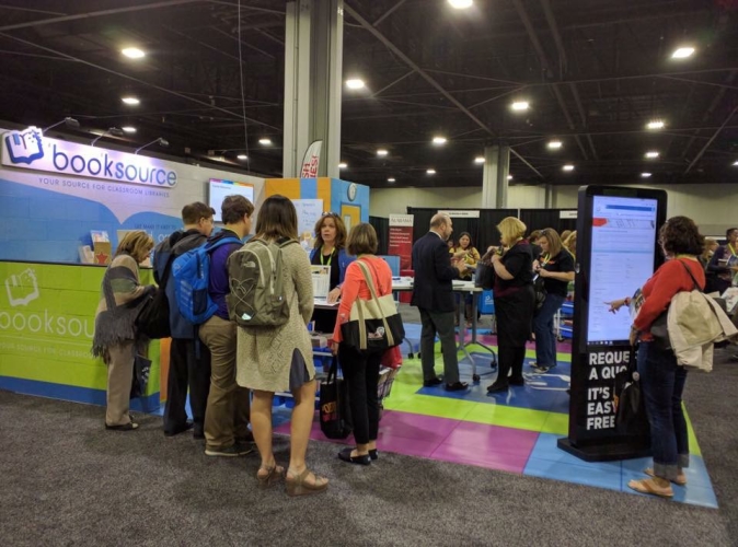 attending an education conference: the exhibit hall
