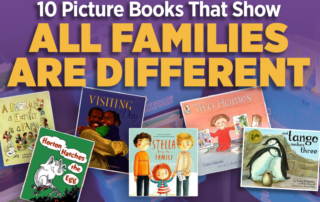 Image of books with all different families